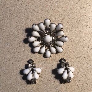 Vintage/Estate Pin and Earring Set - Great Condition!